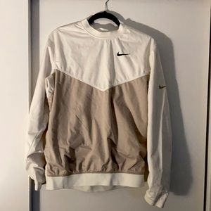Men’s Nike Shield Golf Pullover - Cream and White - S